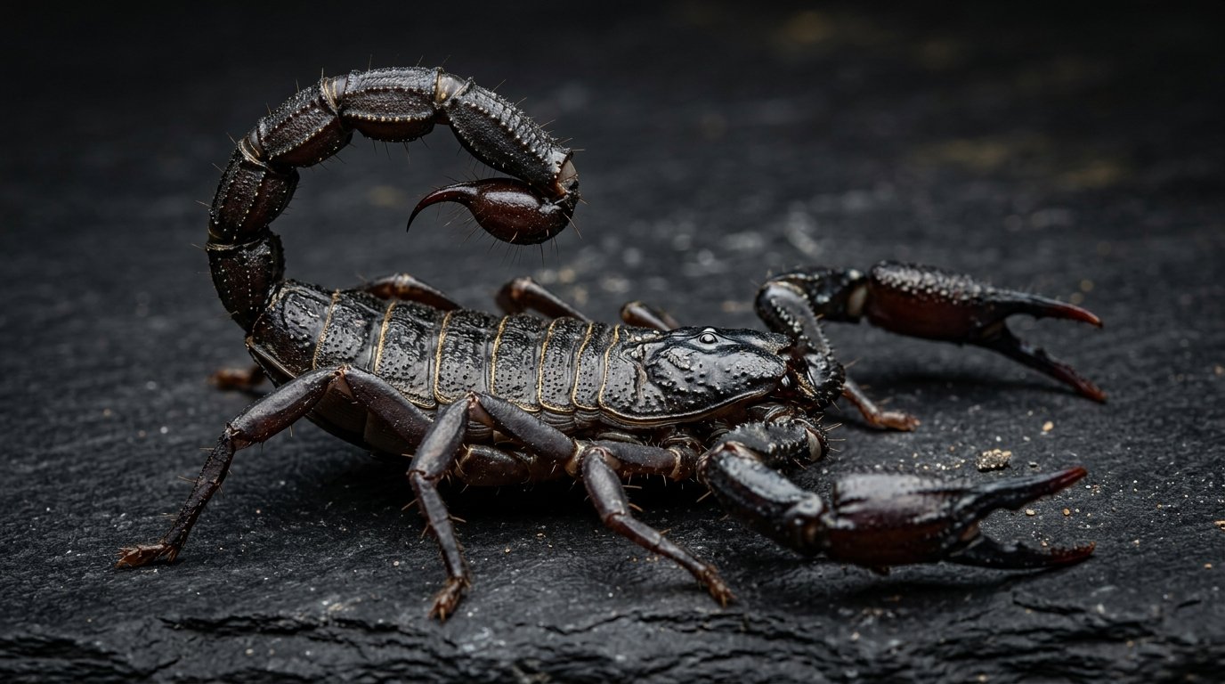 Androctonus crassicauda — Araştırma amaçlı akrep zehri üretimi